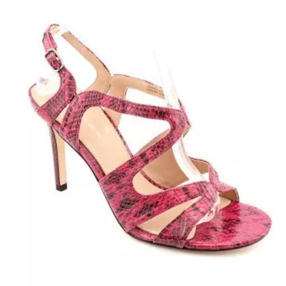 Via Spiga Women's‎ V-Mystique Snake Print Strappy Heel size 6 - Picture 2 of 7